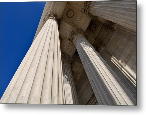 Stone Metal Print featuring the photograph Pillars of Law and Justice #17 by Brandon Bourdages