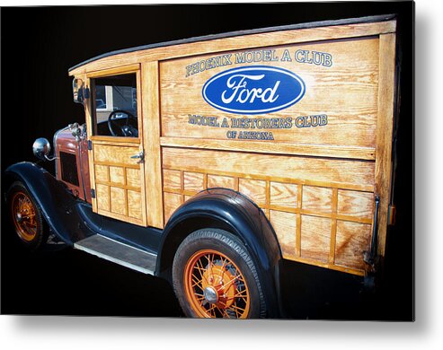 1930 Metal Print featuring the photograph 1930 Model A Ford Panel Truck by Diane Wood