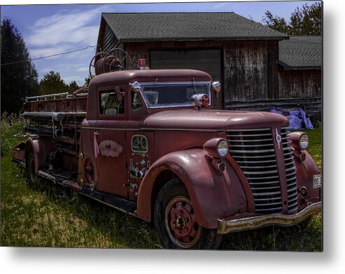 American Metal Print featuring the photograph 1939 American LaFrance Foamite by Tom Gort