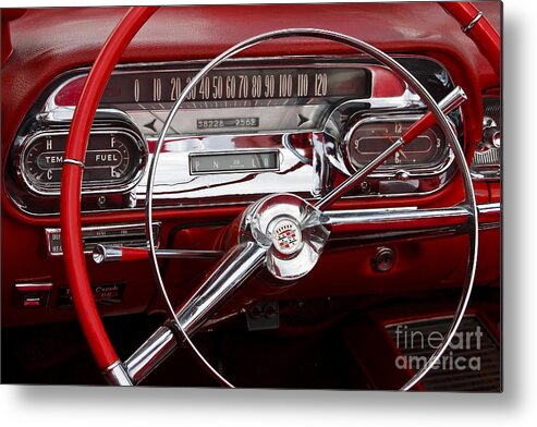 Classic Metal Print featuring the photograph 1957 Dash by Dennis Hedberg