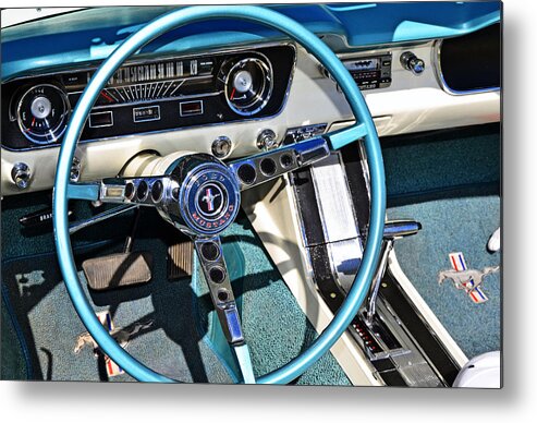 Mustang Metal Print featuring the photograph 1965 Mustang by Paul Mashburn