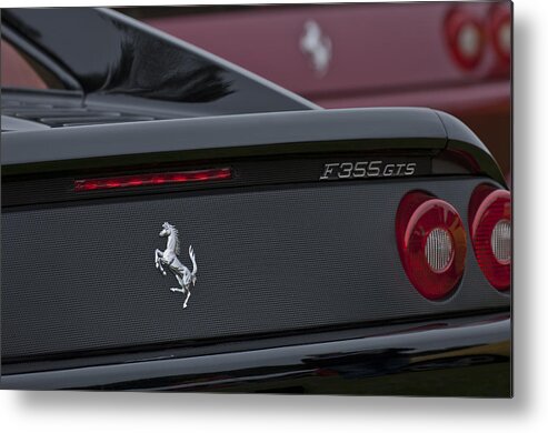 1997 Ferrari Metal Print featuring the photograph 1997 Ferrari Emblem by Jill Reger