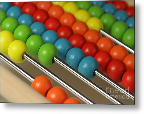 Abacus Metal Print featuring the photograph Abacus #2 by Photo Researchers, Inc.