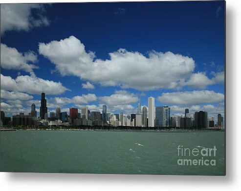 Chicago Metal Print featuring the photograph Chicago Skyline #2 by Timothy Johnson
