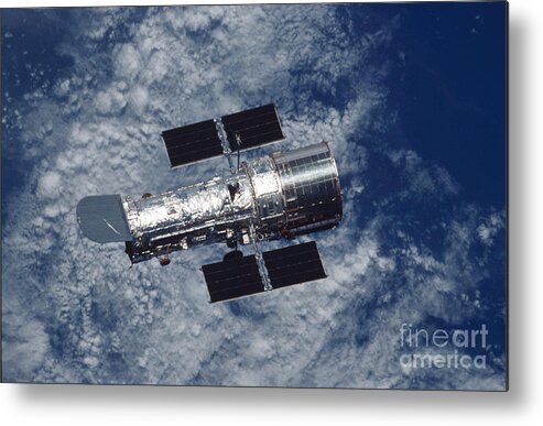 Hubble Metal Print featuring the photograph Hubble Space Telescope #8 by Nasa