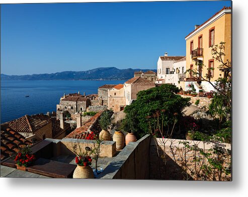 Ancient Metal Print featuring the photograph Monemvasia #2 by Constantinos Iliopoulos