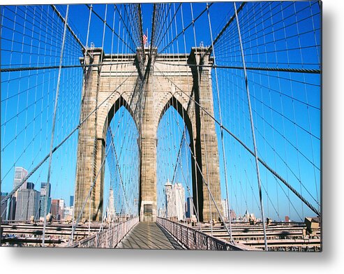New York Metal Print featuring the photograph New York by Claude Taylor