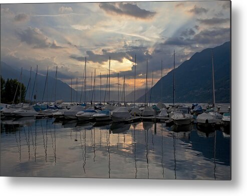 Lago Maggiore Metal Print featuring the photograph Porto Patriziale Ascona #2 by Joana Kruse