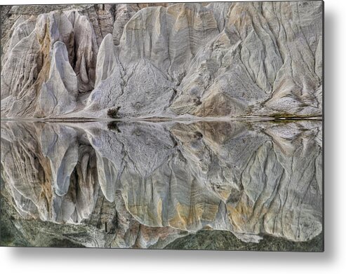 Hhh Metal Print featuring the photograph Reflection On Blue Lake, St Bathans #2 by Colin Monteath