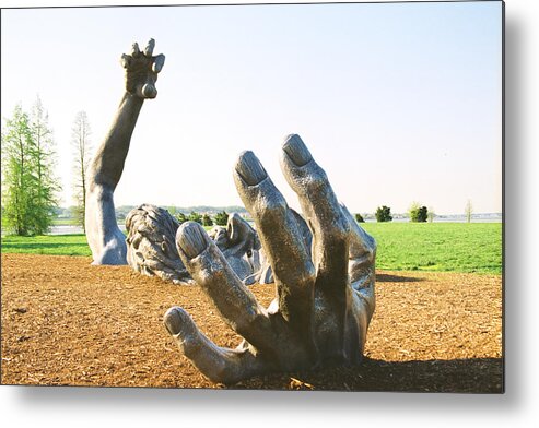Statue Metal Print featuring the photograph The Awakening by Claude Taylor
