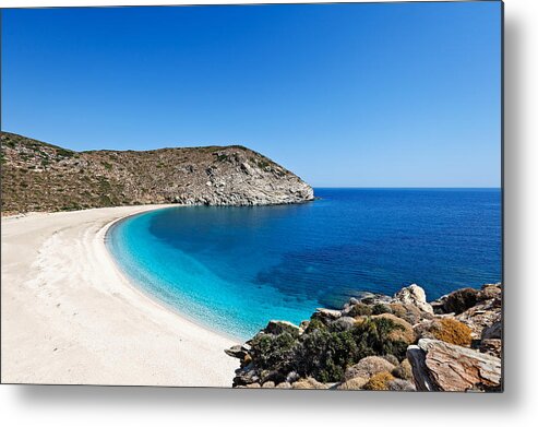 Aegean Metal Print featuring the photograph Andros island - Greece #3 by Constantinos Iliopoulos