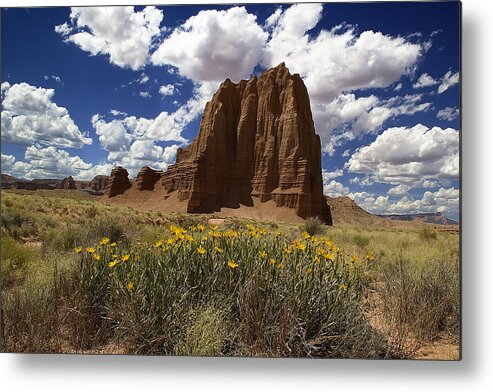 Capitol Reef National Park Metal Print featuring the photograph Capitol Reef National Park Catherdal Valley #3 by Mark Smith