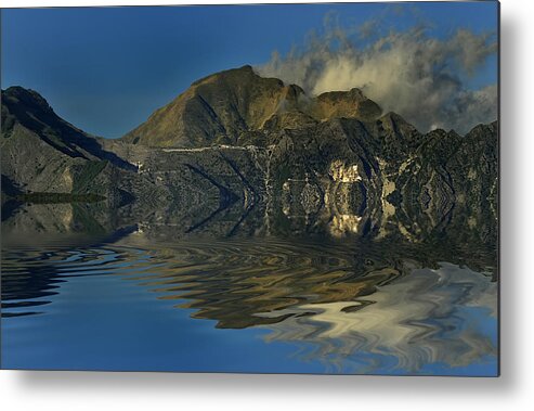 Imaginary Landscapes Metal Print featuring the photograph TUSCANY apuane mounts marble caves landscape #3 by Enrico Pelos