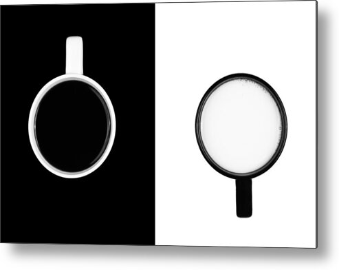 Background Metal Print featuring the photograph Yin and Yang #1 by Gert Lavsen