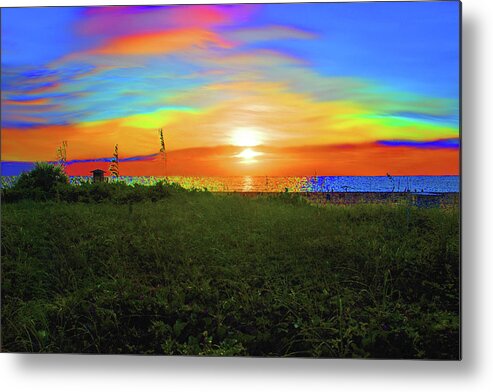 Metal Print featuring the photograph 49- Electric Sunrise by Joseph Keane