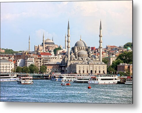 Architecture Metal Print featuring the photograph City of Istanbul #5 by Artur Bogacki