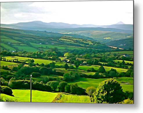 Green Metal Print featuring the photograph 50 Shades of Green by Norma Brock