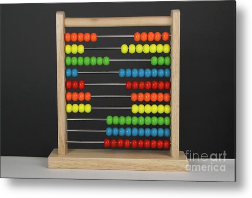Abacus Metal Print featuring the photograph Abacus #6 by Photo Researchers, Inc.