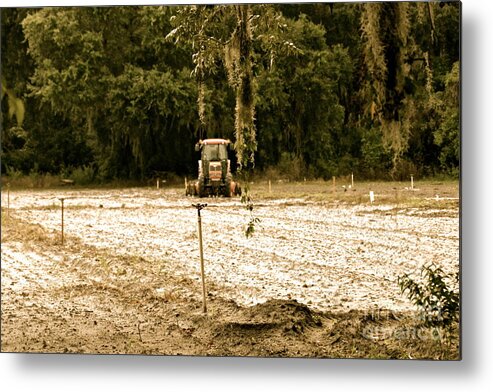 Farm Metal Print featuring the photograph A Time to Plant by Carol Bradley