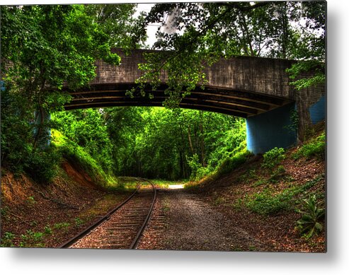 Murphy North Carolina Metal Print featuring the photograph A Walk Along The Tracks by Greg and Chrystal Mimbs