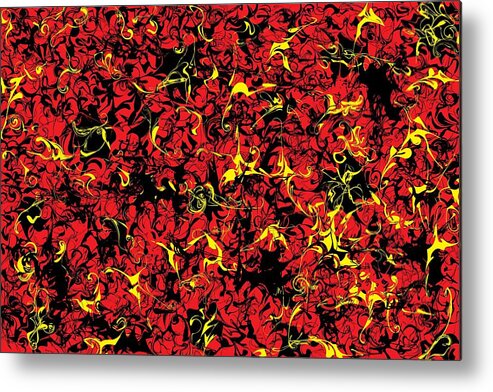 Abstract Metal Print featuring the digital art Abstract by John Crothers