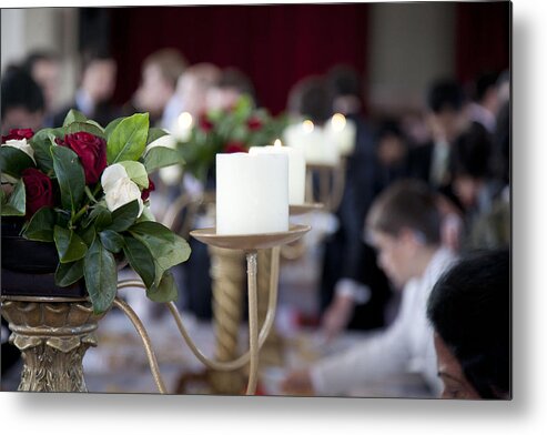 Candles Metal Print featuring the photograph After the Wedding by Carole Hinding