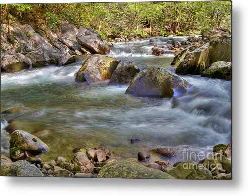 Smoky Mountains Metal Print featuring the photograph Almost in the Flow by Sue Karski