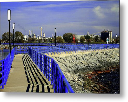 Hovind Metal Print featuring the photograph Alpena Breakwater by Scott Hovind