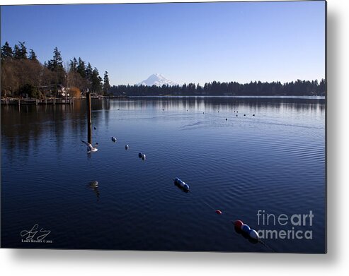 Washington Metal Print featuring the photograph American Lake by Larry Keahey