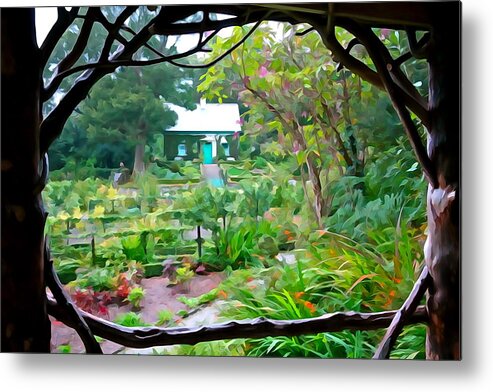 Pergola Metal Print featuring the photograph Arbor View by Norma Brock