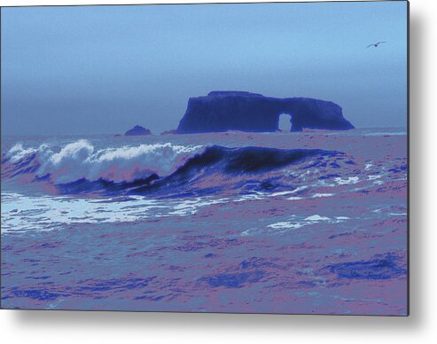 Ocean Metal Print featuring the photograph Arch Rock Northern CA by Tom Wurl