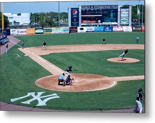 New York Yankees Metal Print featuring the photograph Baseball Dreams by Michael Albright