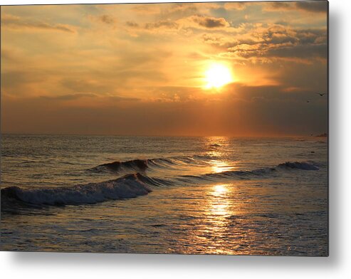 Beach Metal Print featuring the photograph Beach Sunset by Rita Tortorelli