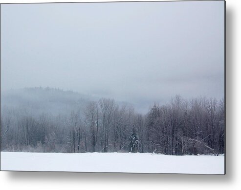 Winter Scene Metal Print featuring the photograph Bleak Mid-Winter by Mary McAvoy