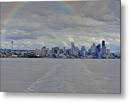Seattle Metal Print featuring the photograph Bon Voyage Seattle by Edward Kovalsky