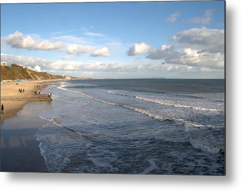 Bournemouth Metal Print featuring the photograph Bournemouth beach by Chris Day