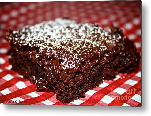 Food Metal Print featuring the photograph Brownie Focal Point by Susan Herber