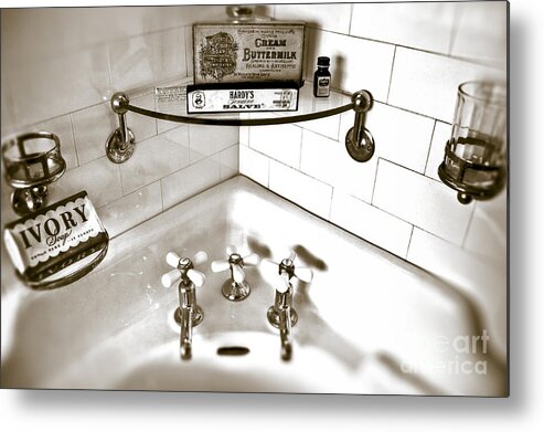 Bathroom Metal Print featuring the photograph Buttermilk Morning by Brenda Giasson