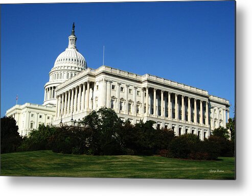 Congress Metal Print featuring the photograph Capitol Building by George Bostian