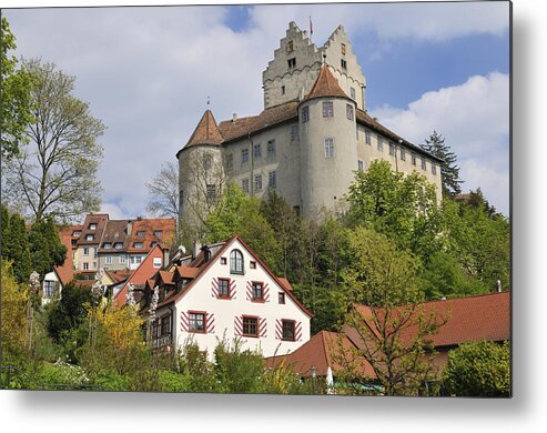 Castle Metal Print featuring the photograph Castle in Meersburg Germany by Matthias Hauser