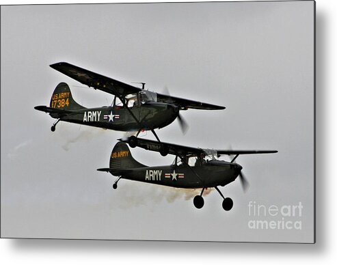 Cessna Metal Print featuring the photograph Cessna Bird Dog O-1EL-19 by Tommy Anderson