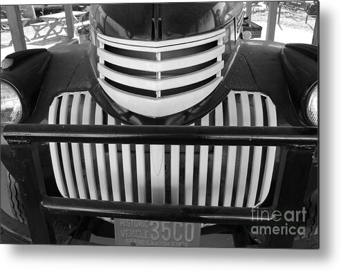 Chevy Metal Print featuring the photograph Chevy Grill by Pamela Walrath