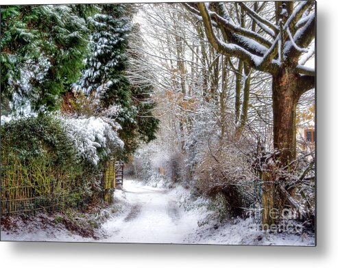 Snow Metal Print featuring the photograph Christmas on the Chase by Ann Garrett