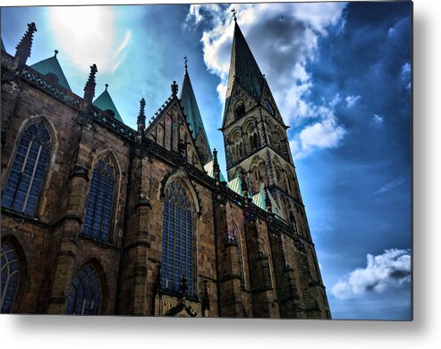Bremen Metal Print featuring the photograph Church in Bremen by Edward Myers