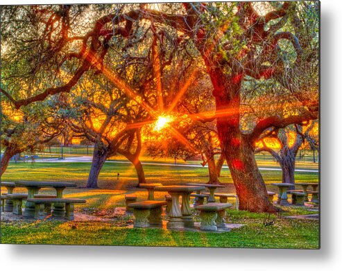 Picnic Metal Print featuring the photograph Church Light by Chris Multop