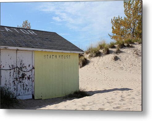 Beach Metal Print featuring the photograph Closed for the Season by Sheryl Burns