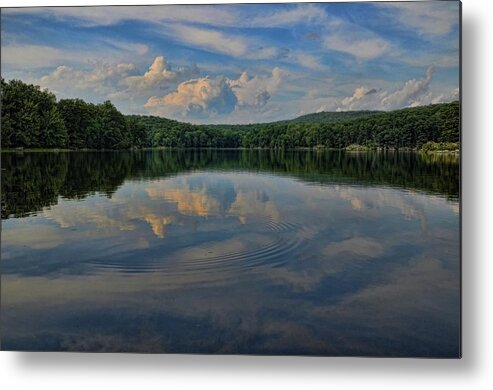 Landscape Metal Print featuring the photograph Cloud Reflections by Nancy Rohrig