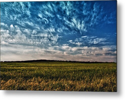 Agriculture Metal Print featuring the photograph Cloudscape by Stelios Kleanthous