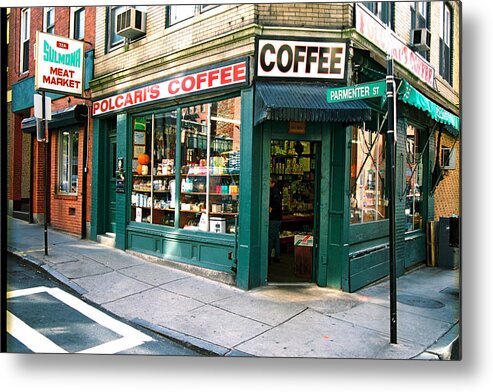 Travel Metal Print featuring the photograph Boston Coffee by Claude Taylor