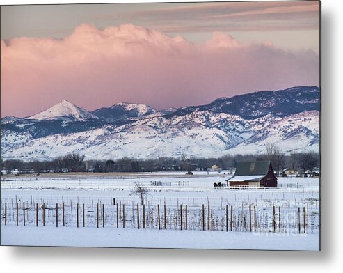 Sunrise Metal Print featuring the photograph Colorado Rocky Mountain Sunrise by James BO Insogna